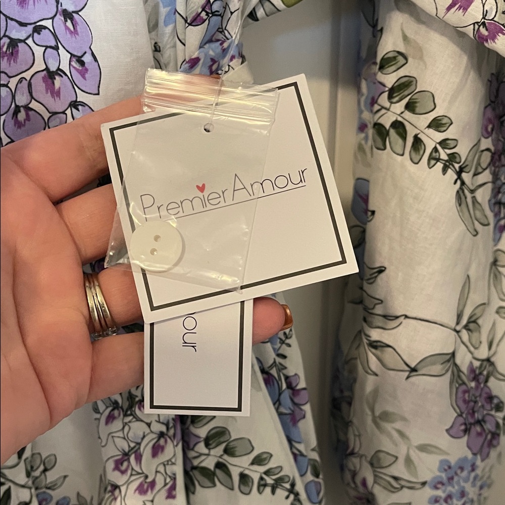NWT! Premier Amour Floral Mini Dress, Size 14 - Picture 4 of 9